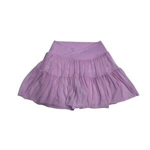 Like New Blogilates Lilac Tiered Active Skirt with Built-In Shorts – XS